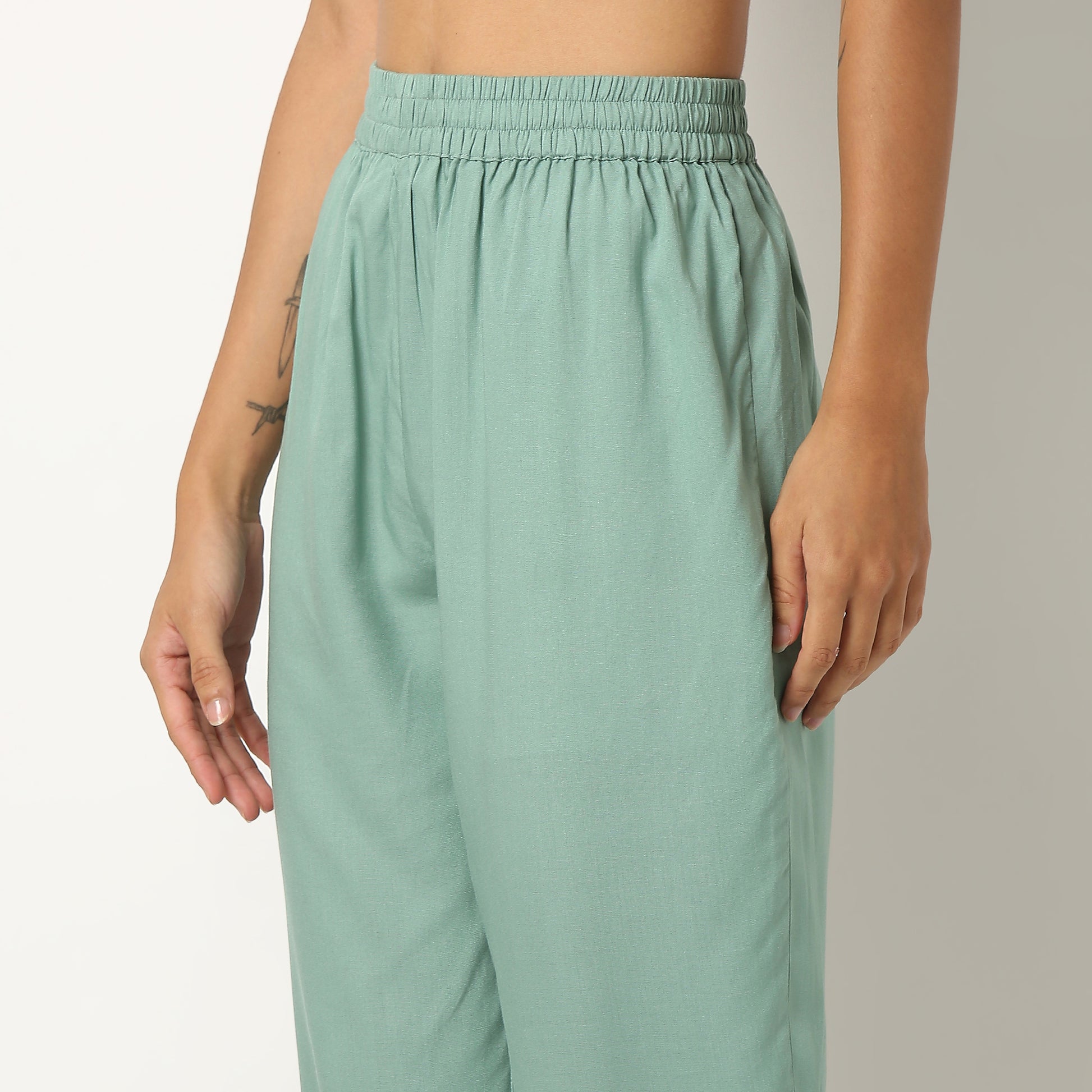 Rayon Printed Kurta Pant Set