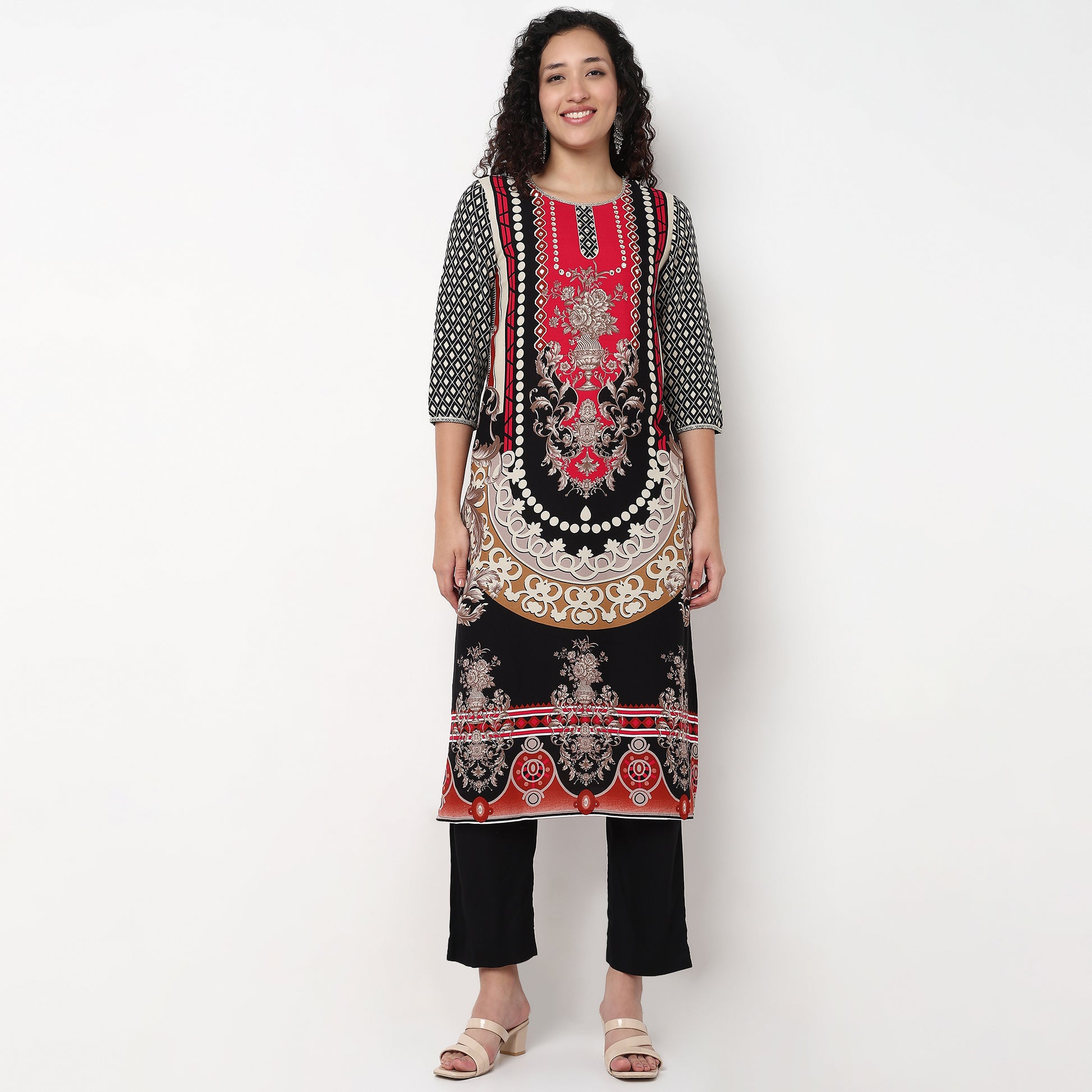 Printed Kurta and Pant Set
