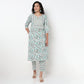 Floral Print Straight Kurta and Pant with Dupatta Set