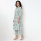Floral Print Straight Kurta and Pant with Dupatta Set