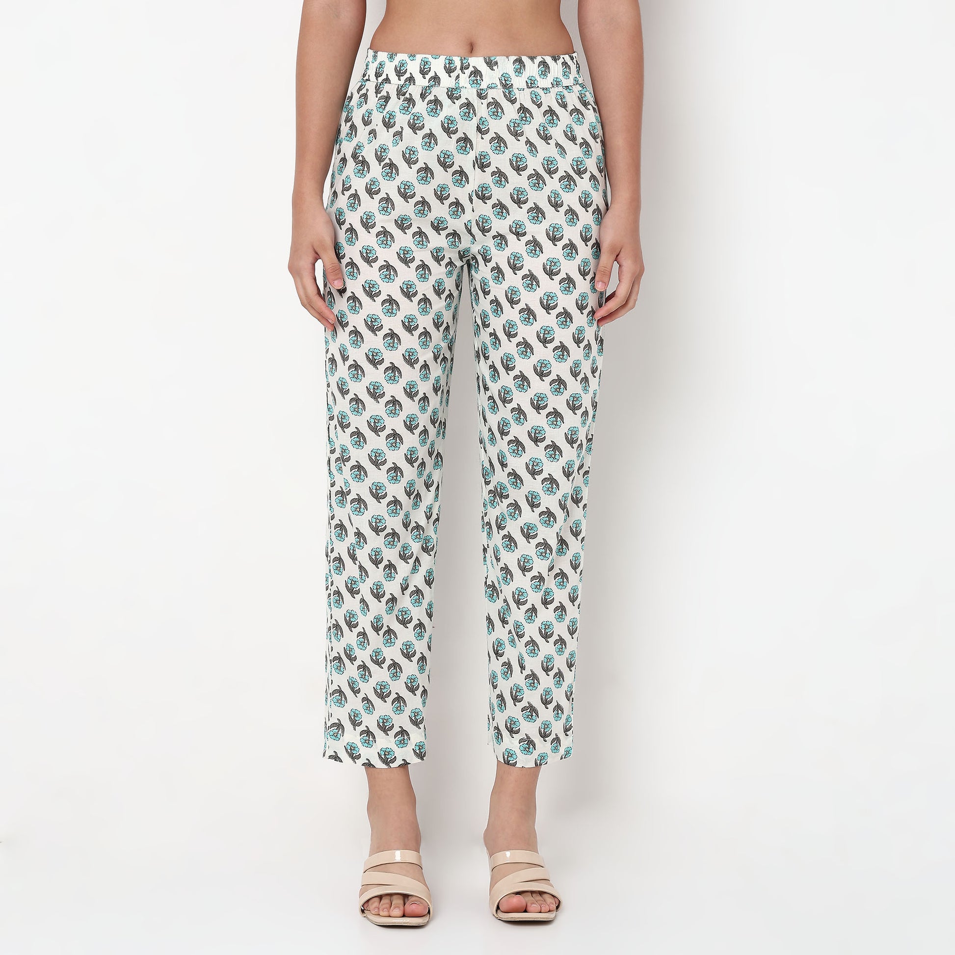 Floral Print Straight Kurta and Pant with Dupatta Set