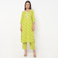 Straight Fit Printed Kurta and Pant with Dupatta Set