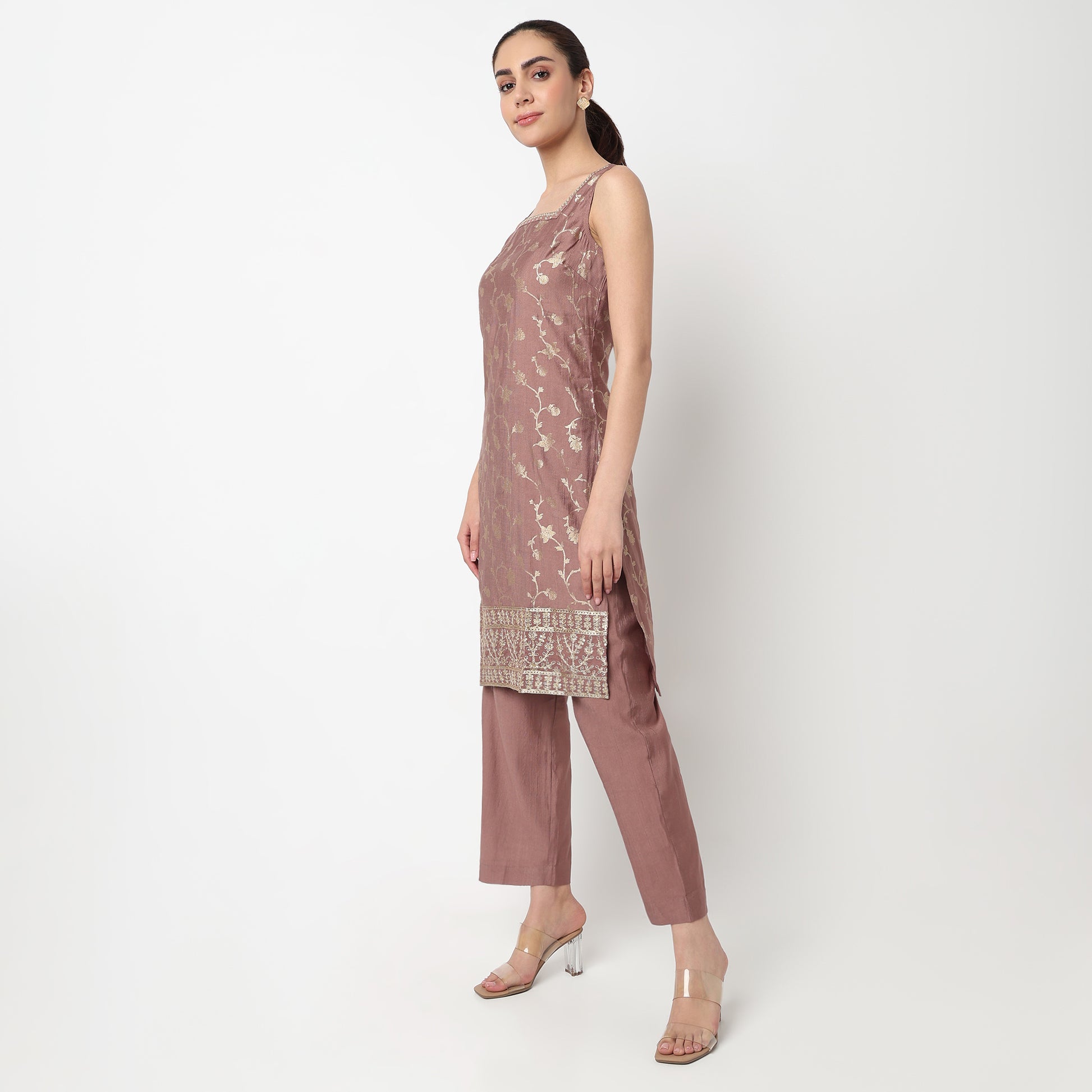 Printed Kurta with Pant & with Dupatta Set