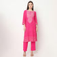 Printed Kurta with Pant & with Dupatta Set