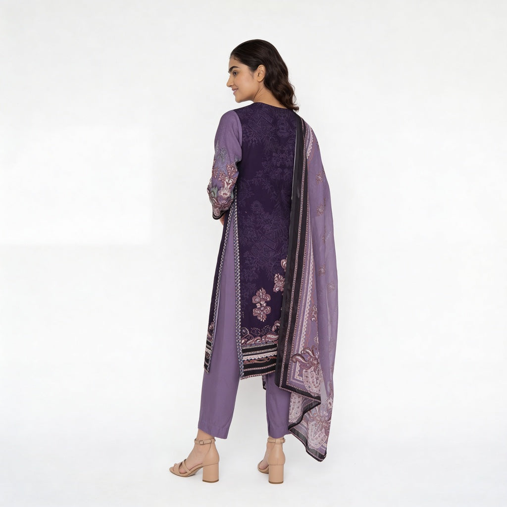 Printed Kurta with Pant & Dupatta Set