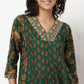 Buy Women Flare Fit Printed Three-Fourth Sleeve Kurta and Pant with Dupatta Set  - Style Union