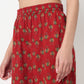Cotton Printed V-Neck Kurta with Pant & with Dupatta Set