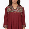 V-Neck Printed Kalidar Kurta with Pant and Dupatta Set