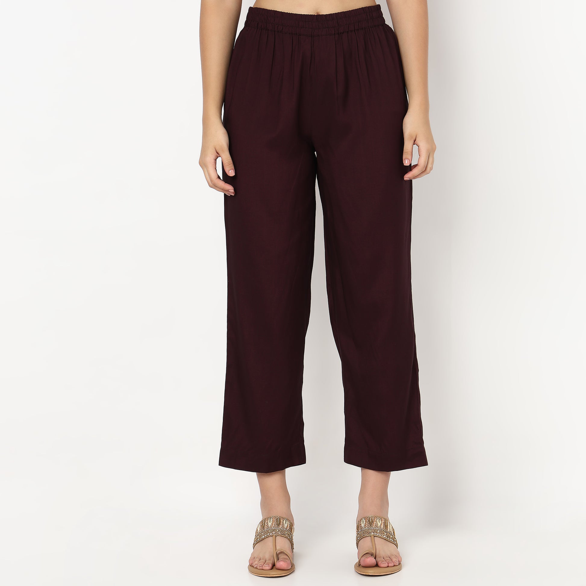 Band Collar Embroidered Kurta and Pant Set