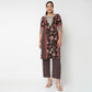 Embroidered Yoke Printed Kurta Set