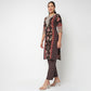 Embroidered Yoke Printed Kurta Set
