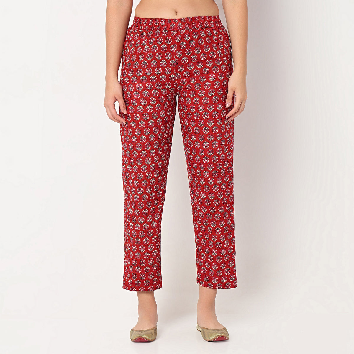 Printed Straight Kurta with Pant Set