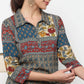 Printed Collar Kurta with Pant Set