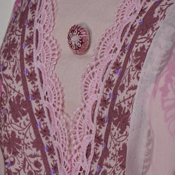 Printed V-Neck Kurta with Pant & Dupatta Set