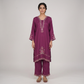 Embroidered V-Neck Straight Kurta with Pant Set