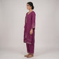 Embroidered V-Neck Straight Kurta with Pant Set