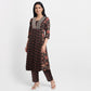 Cotton Printed V-Neck Ethnic Sets