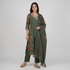 Cotton Printed V-Neck Kurta and Pant with Dupatta Set