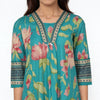 Cotton Printed Kurta with Palazzo and Dupatta Set