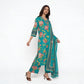 Cotton Printed Kurta with Palazzo and Dupatta Set