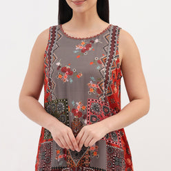 Printed Straight Kurta with Pant and Dupatta Set