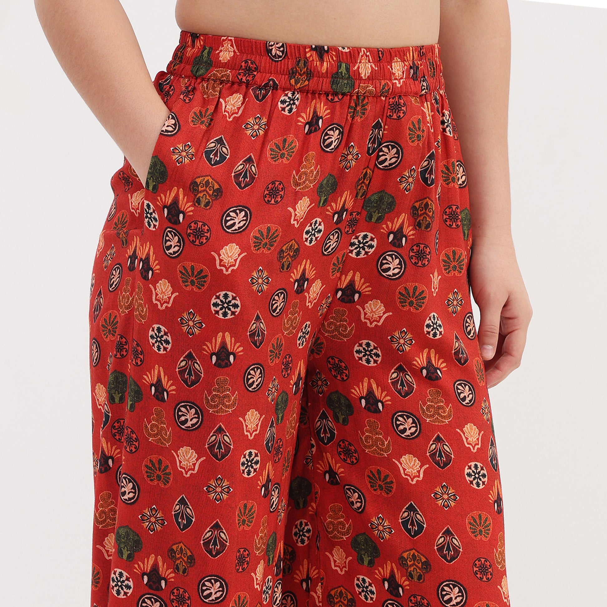 Printed Straight Kurta with Pant and Dupatta Set