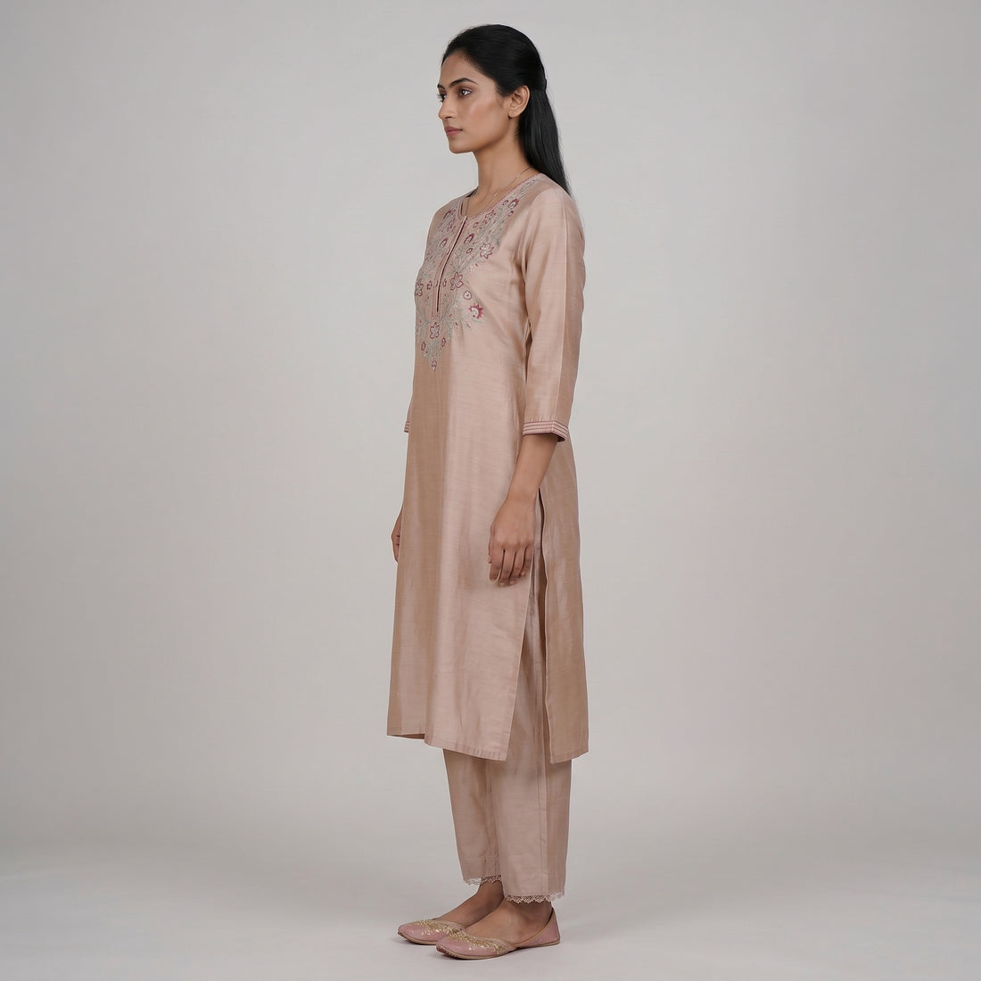 Embroidered Straight Kurta