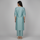 Embroidered Straight Kurta with Pant Set