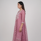 Cotton Embroidered Kurta and Pant with Dupatta Set