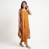 Printed V-Neck Kurta with Pant and Dupatta Set