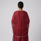 Embroidered V-Neck Kurta with Pant and Dupatta Set