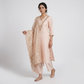 Embellished V-Neck Kurta with Pant and Dupatta Set