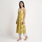Cotton Printed V-Neck Kurta with Pant and Dupatta Set