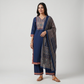 Solid 3 Pc Kurta, Pant, Dupatta Set