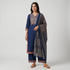 Solid 3 Pc Kurta, Pant, Dupatta Set