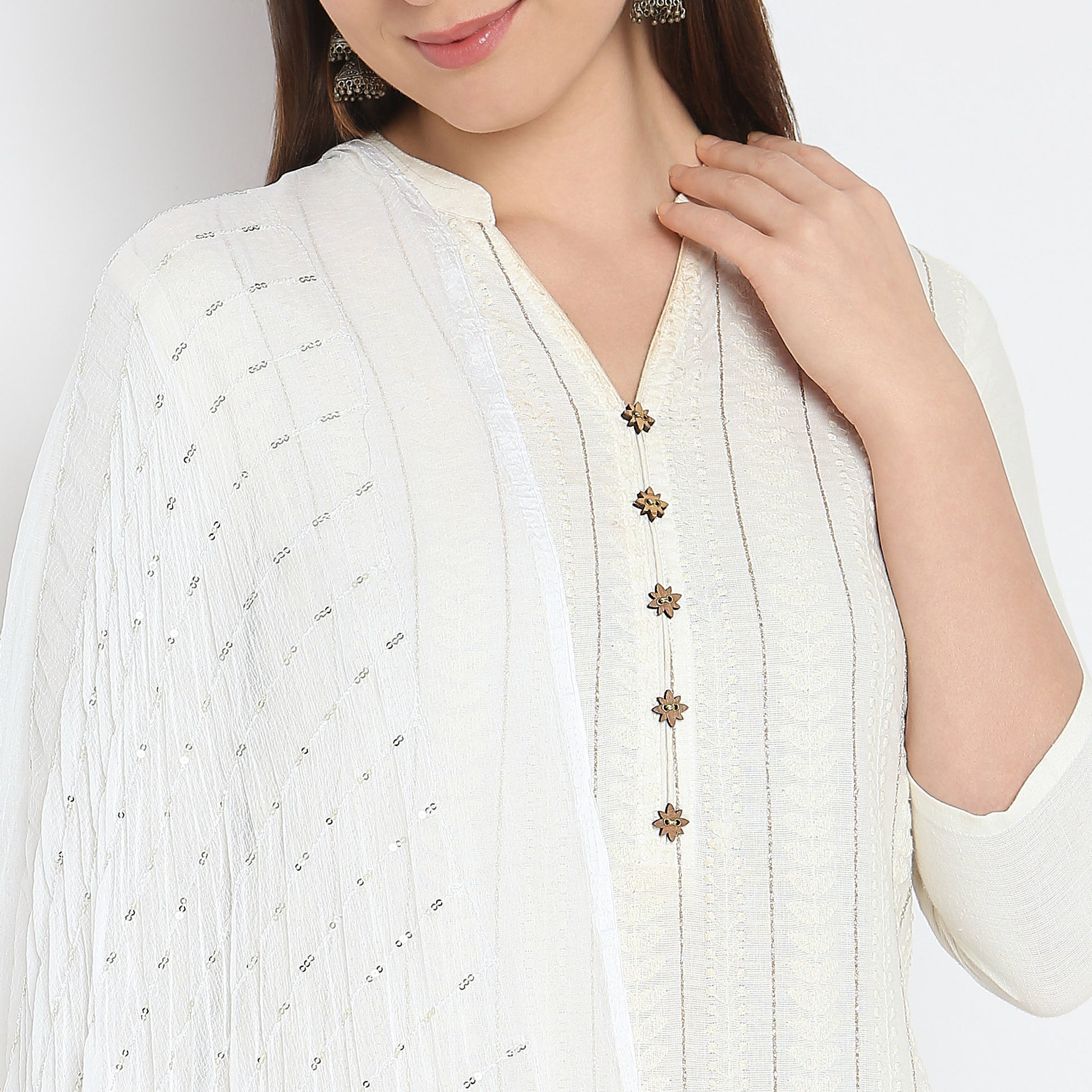 Nylon Embellished Dupatta