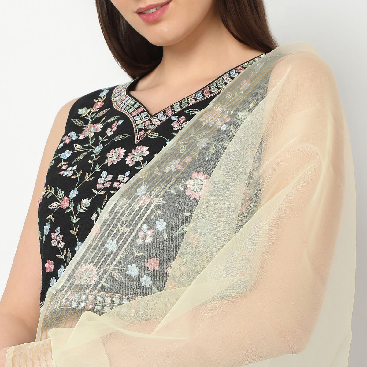 Polyester Solid Dupatta