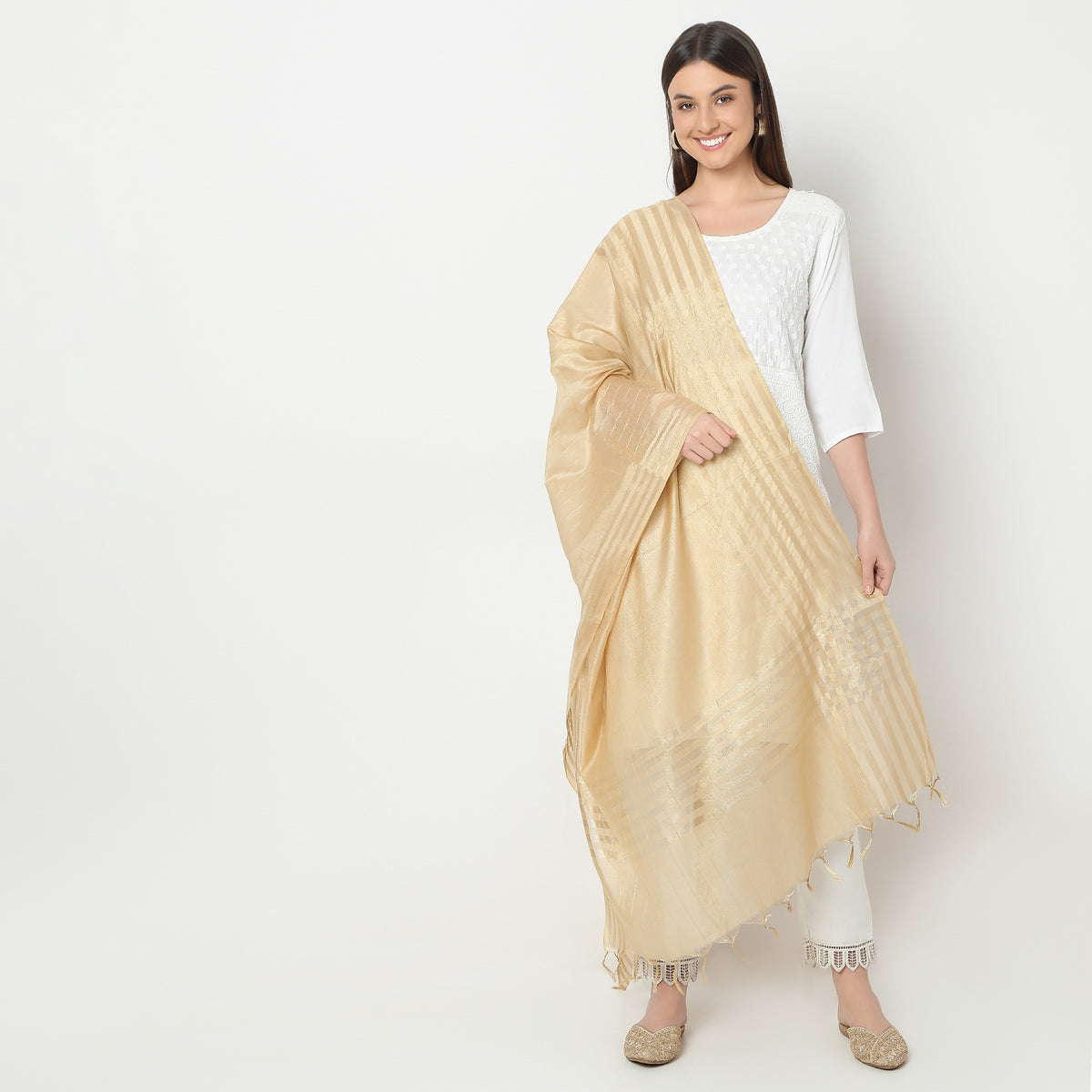 Polyester Solid Dupatta