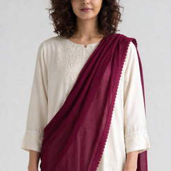 4 Side Lace Chiffon Dupatta