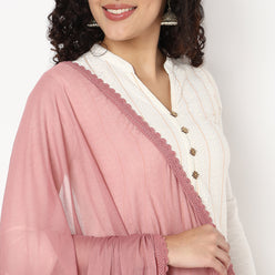 4 Side Lace Chiffon Dupatta