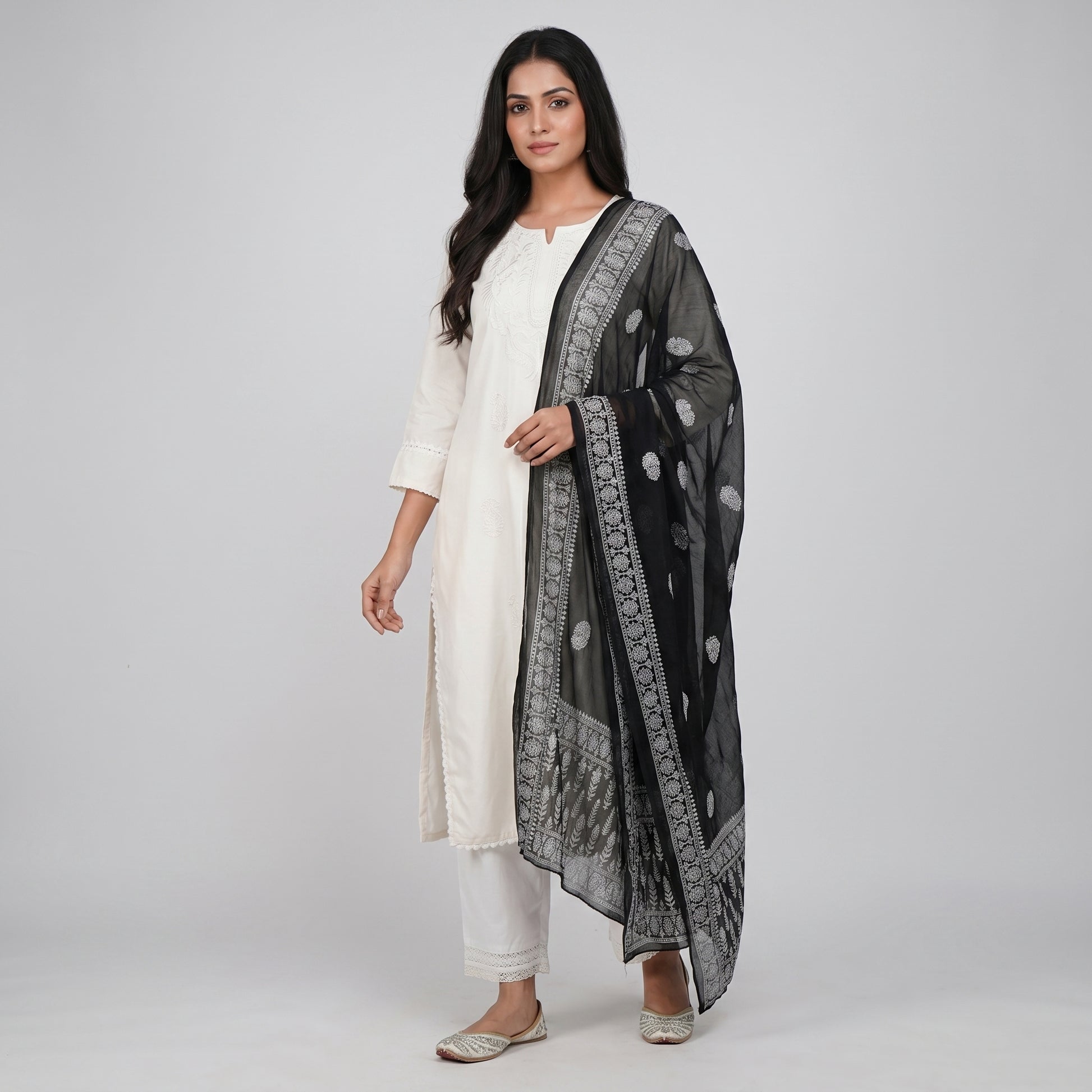 Khadi Printed Chiffon Dupatta