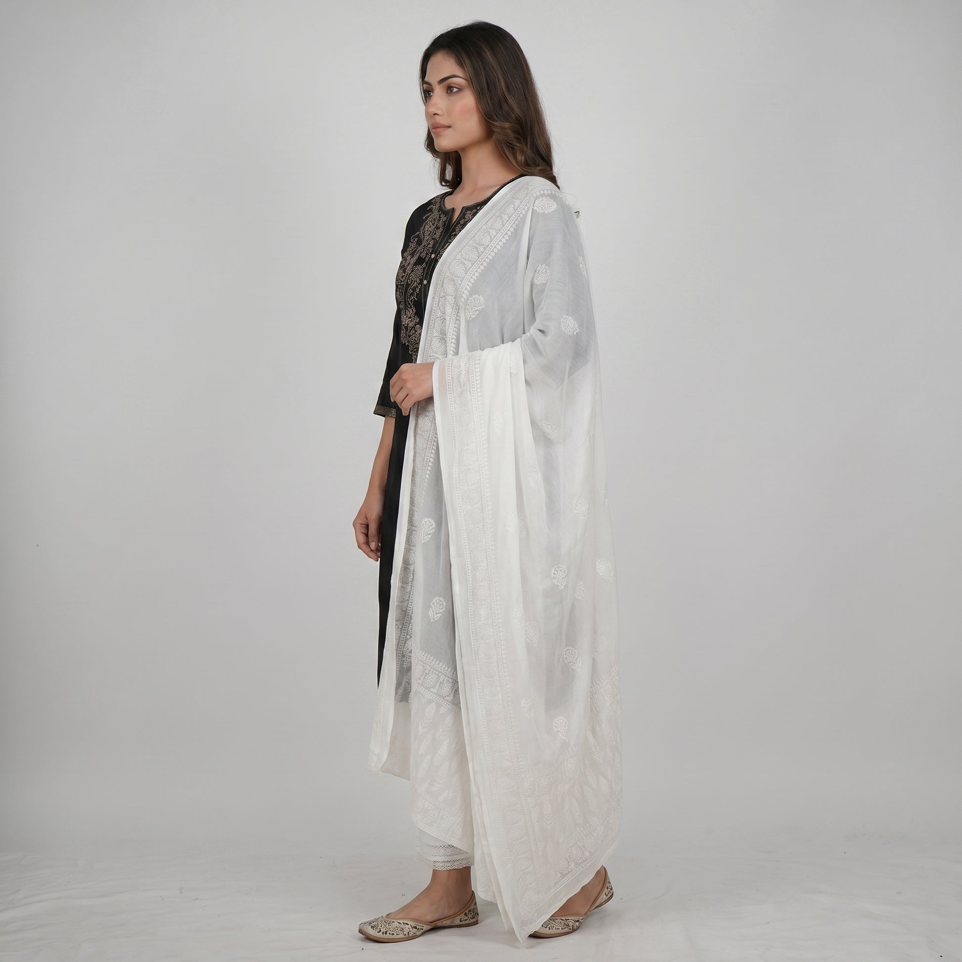 Khadi Printed Chiffon Dupatta