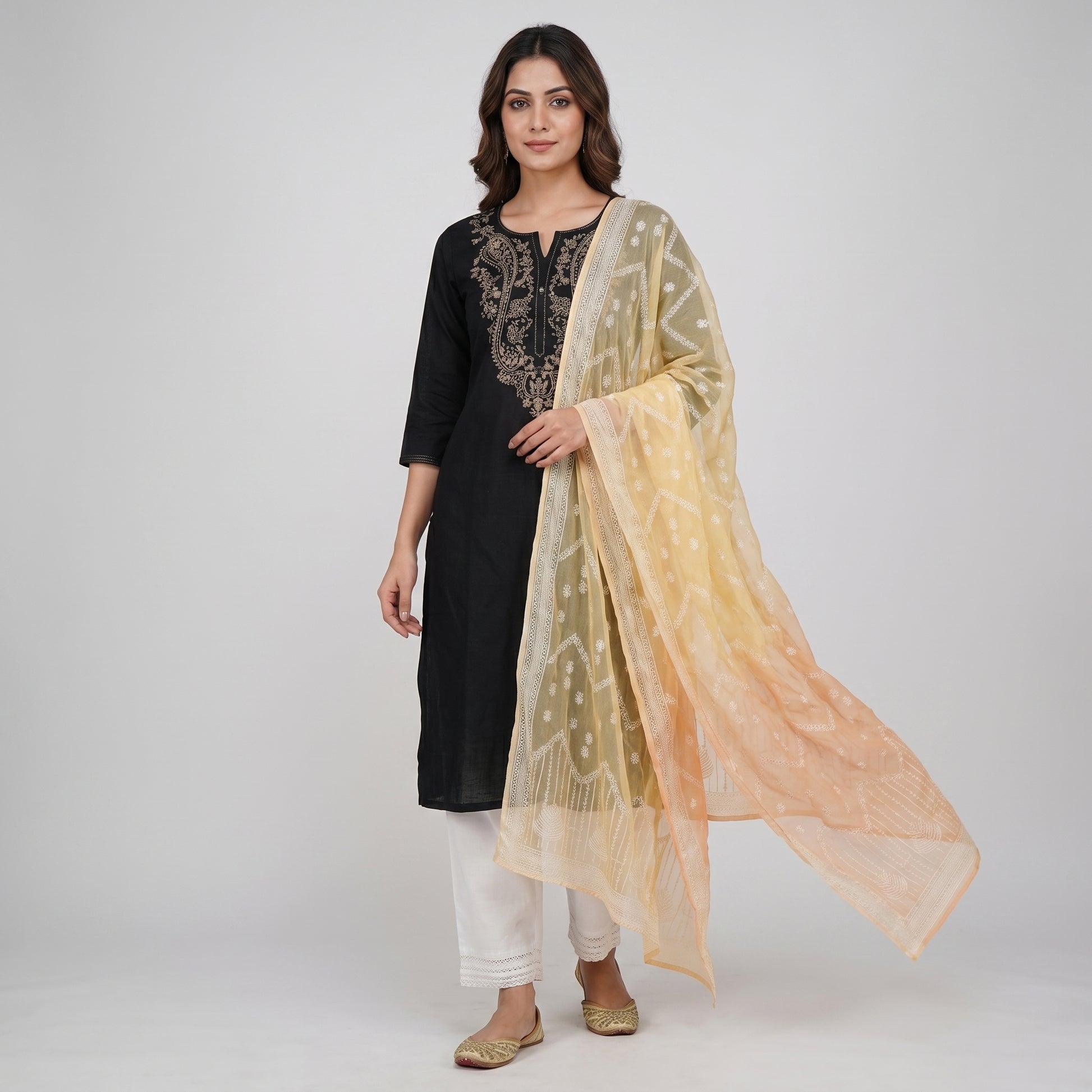 Khadi Printed Chiffon Dupatta