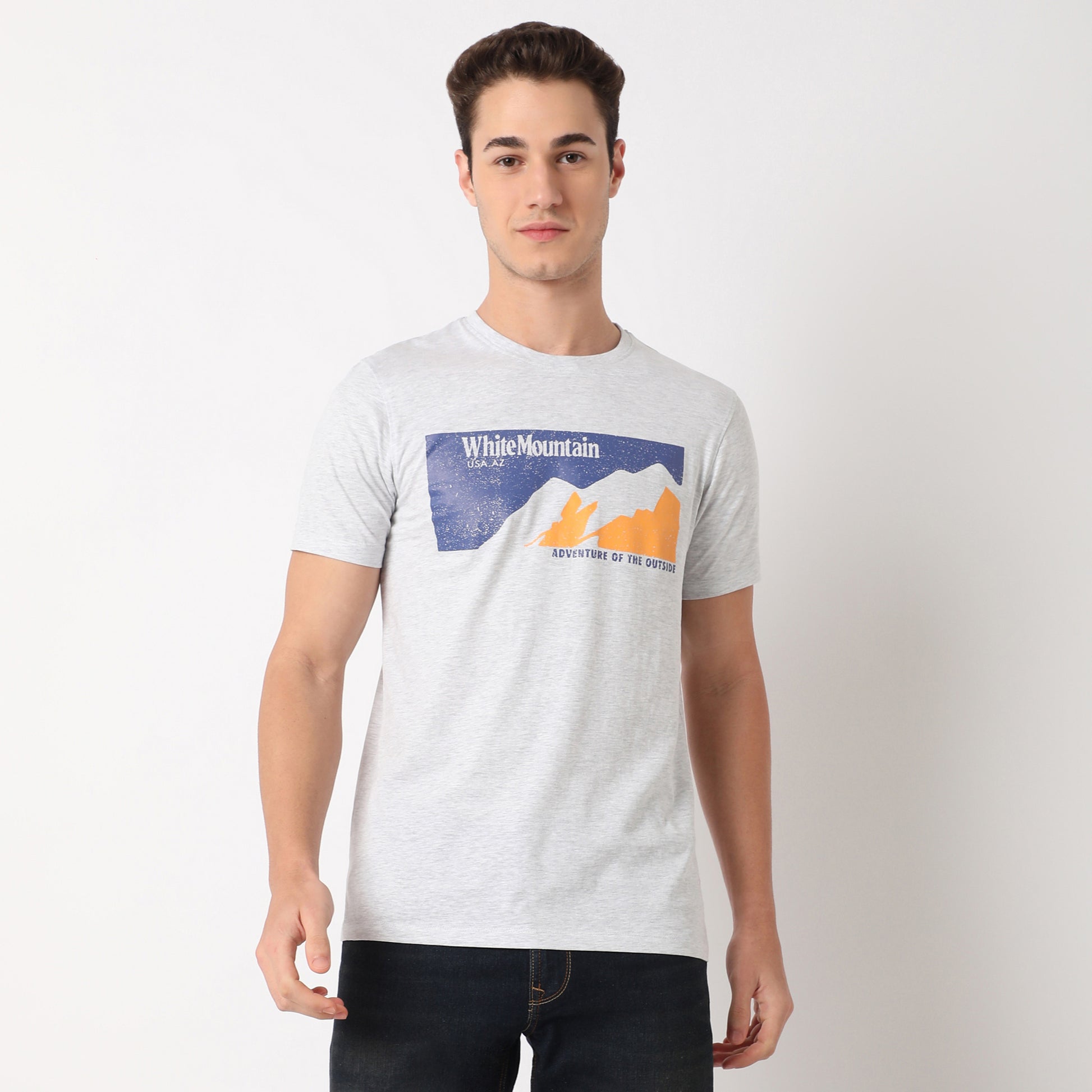 White Mountain Graphic Crew Neck T-Shirt