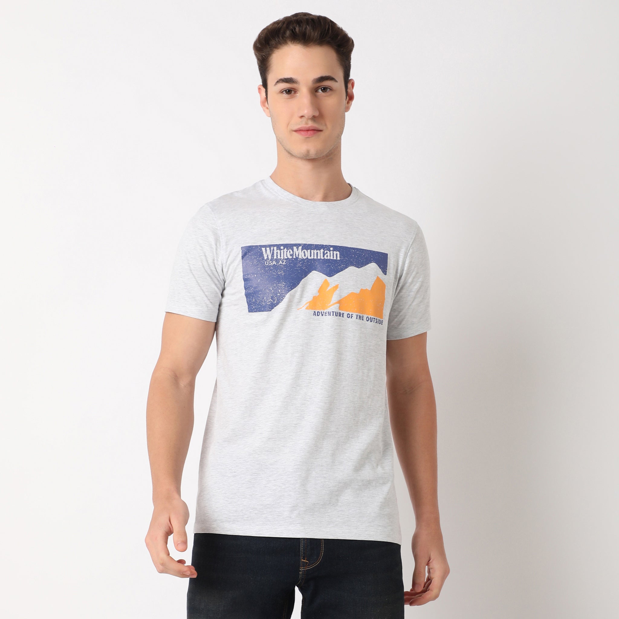 White Mountain Graphic Crew Neck T-Shirt