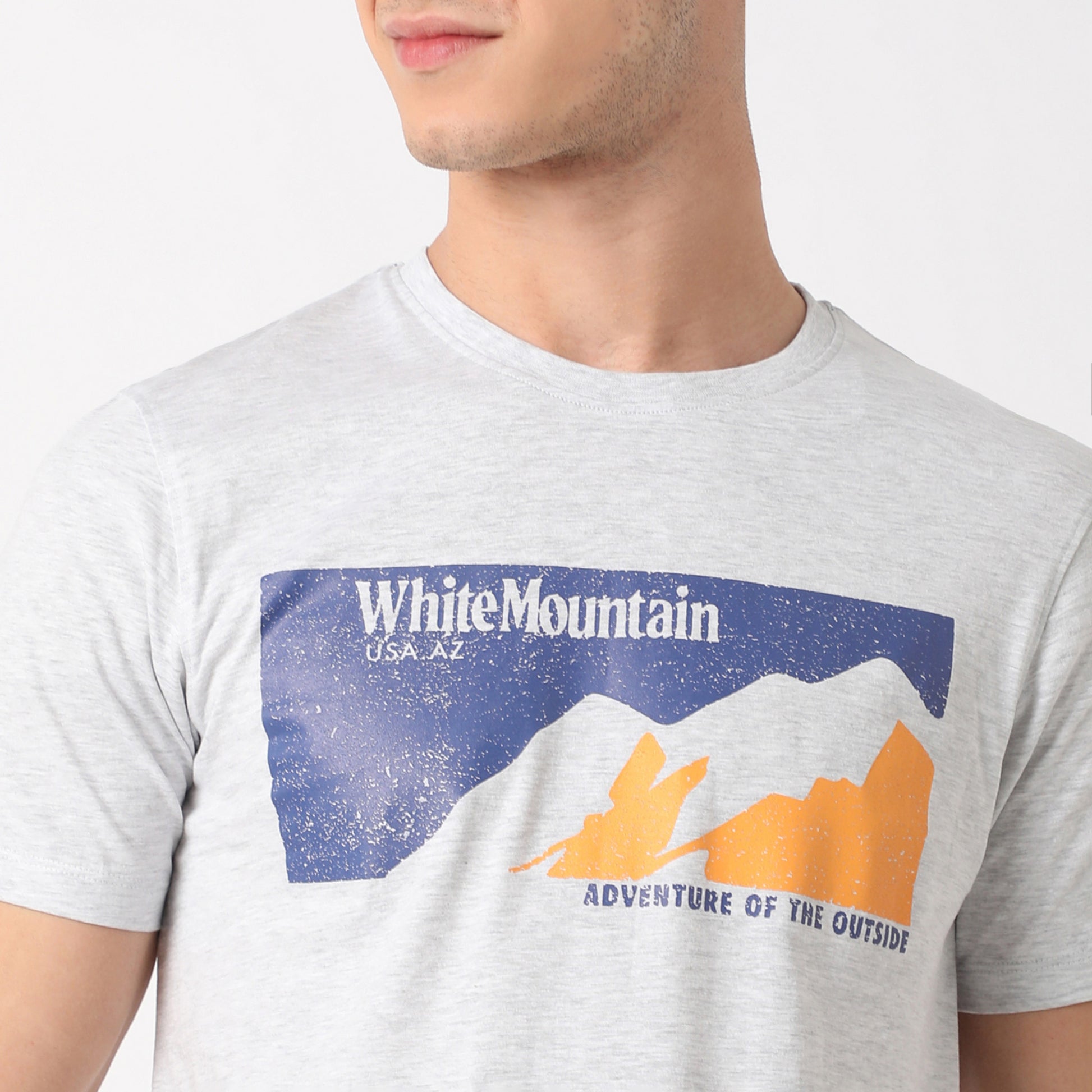 White Mountain Graphic Crew Neck T-Shirt