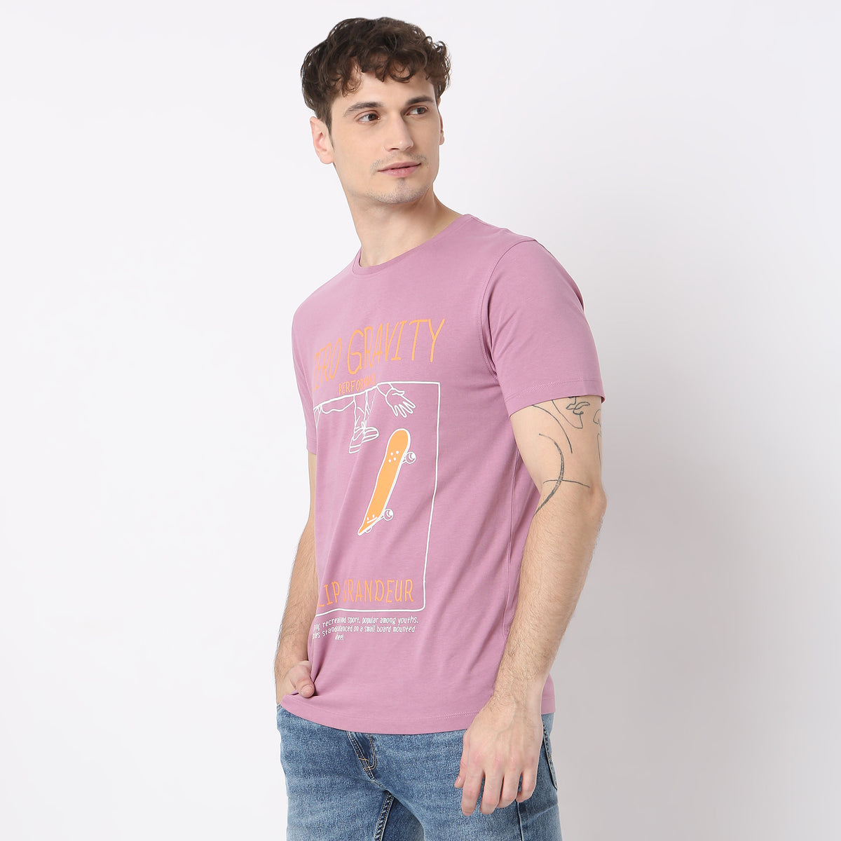 Modern Home Graphic Crew Neck T-Shirt