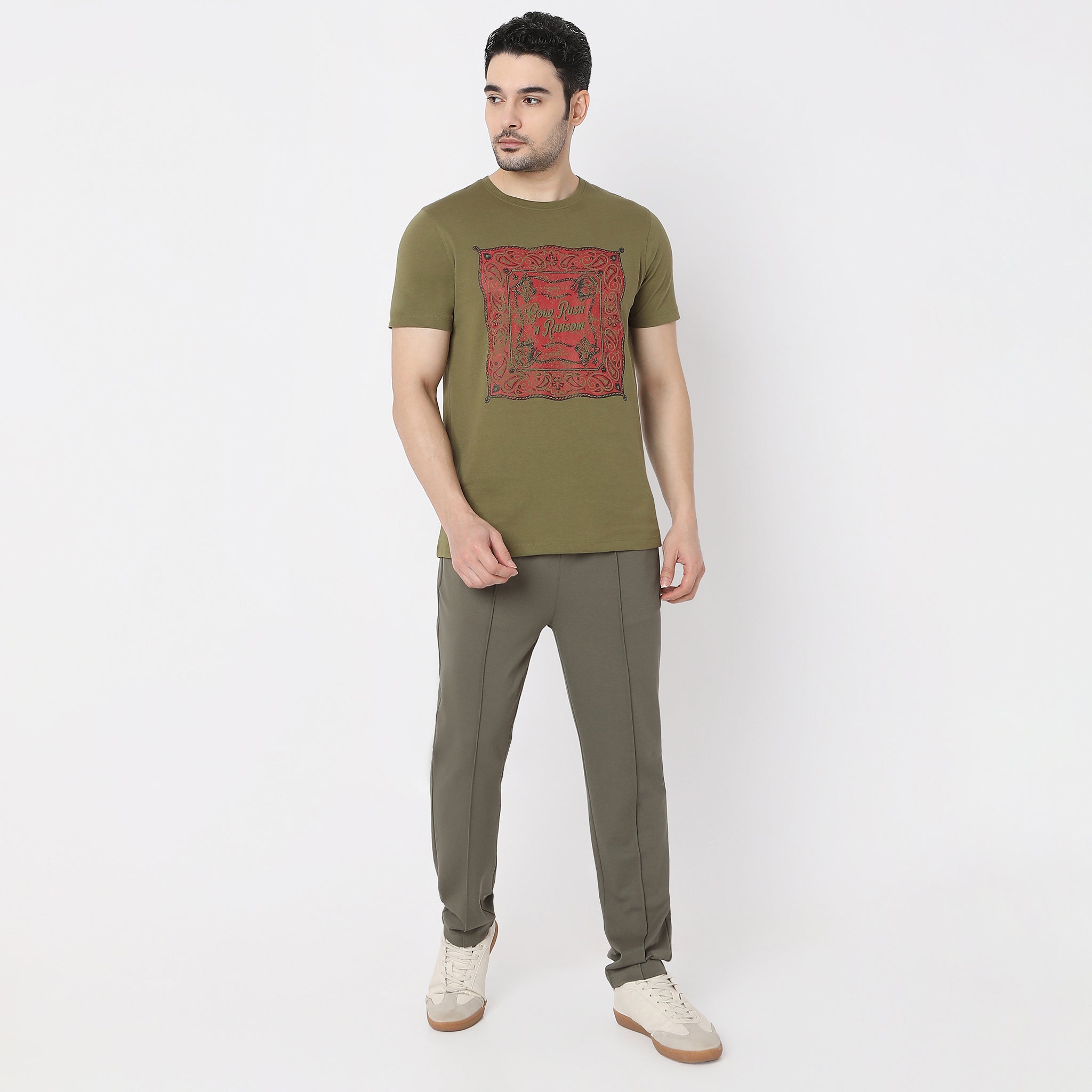 Graphic Crew Neck Modern Home T-Shirt