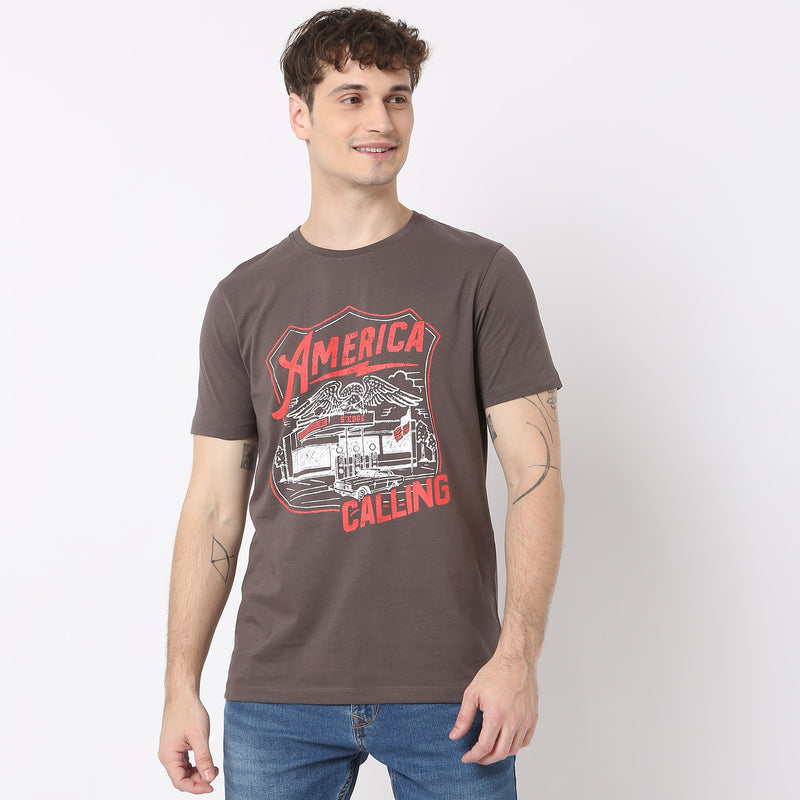 Modern Home Graphic Crew Neck T-Shirt