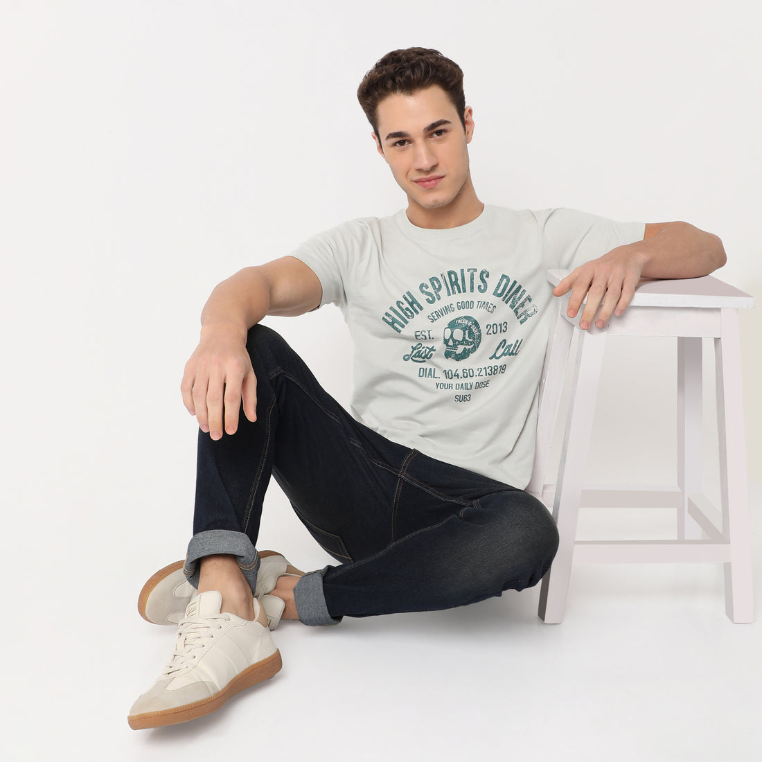 Modern Home Graphic Crew Neck T-Shirt